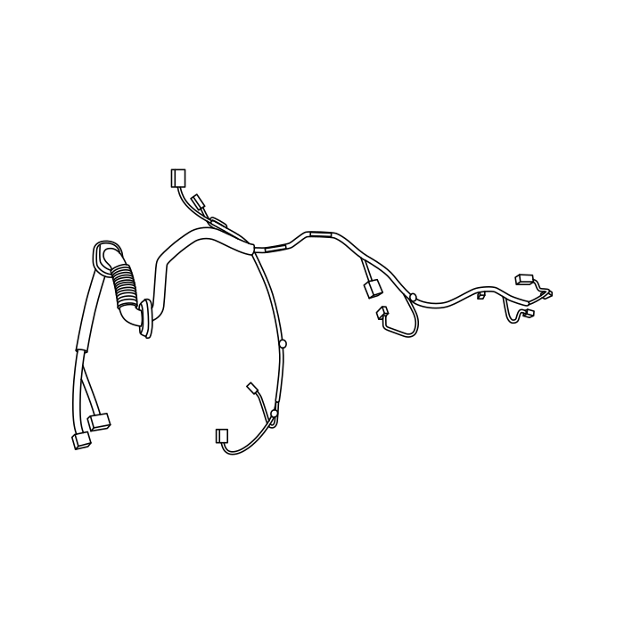 Genuine Maxus C00431996 Harness Assembly-front Driver Door - technical drawing