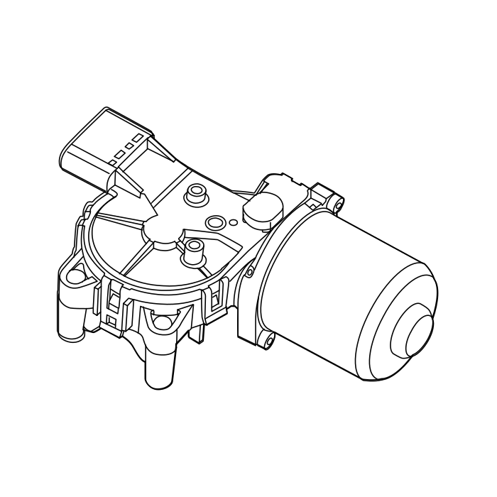 Genuine Maxus C00433291 Motor-front Wiper - technical drawing