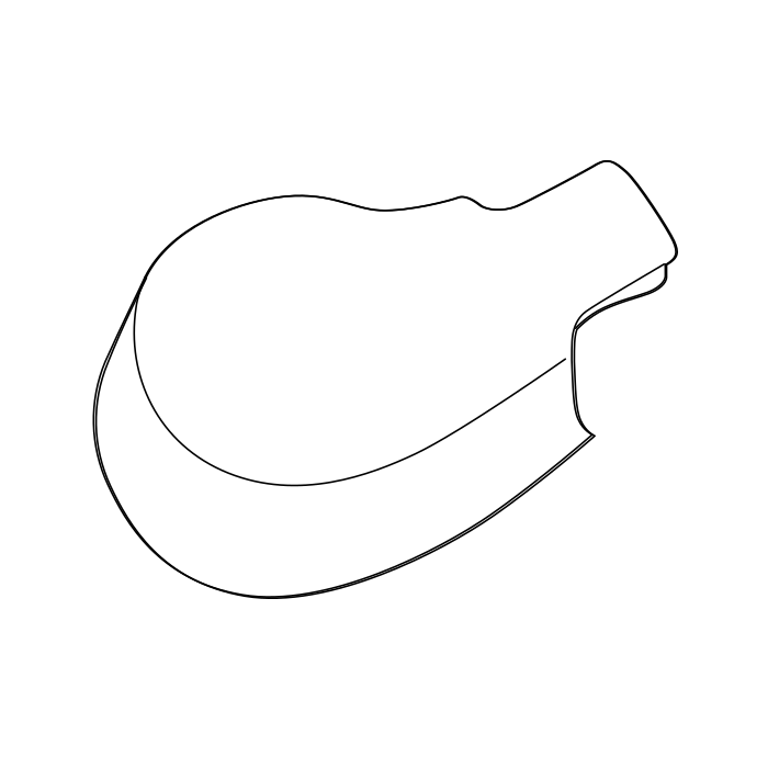 Genuine Maxus C00433299 Cap-rear Wiper Arm - technical drawing