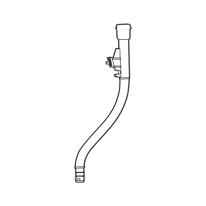 Genuine Maxus C00433301 Tube-front Wiper Fitting - technical drawing