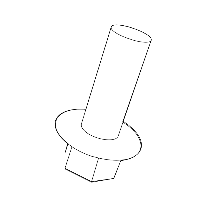 Genuine Maxus C00433302 Grommet-front Wiper Fitting Tube - technical drawing