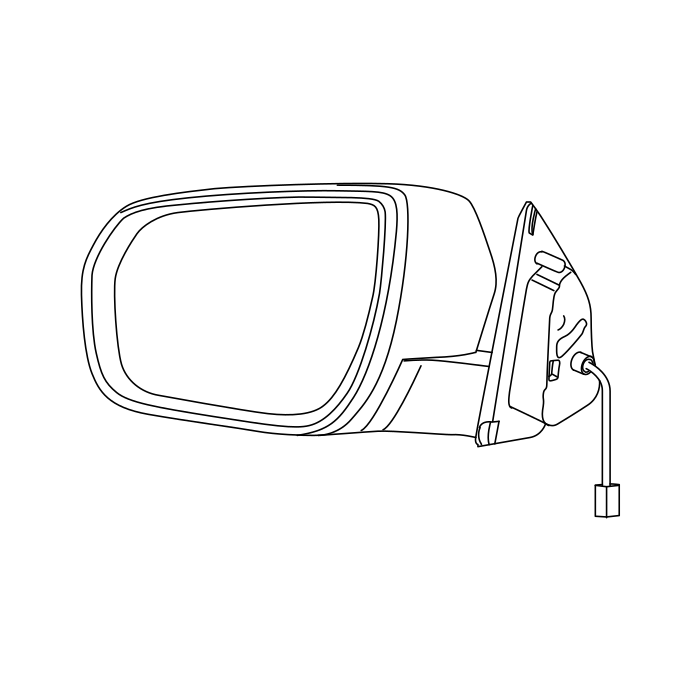 Genuine Maxus C00433389 Mirror-outside Rear View - technical drawing