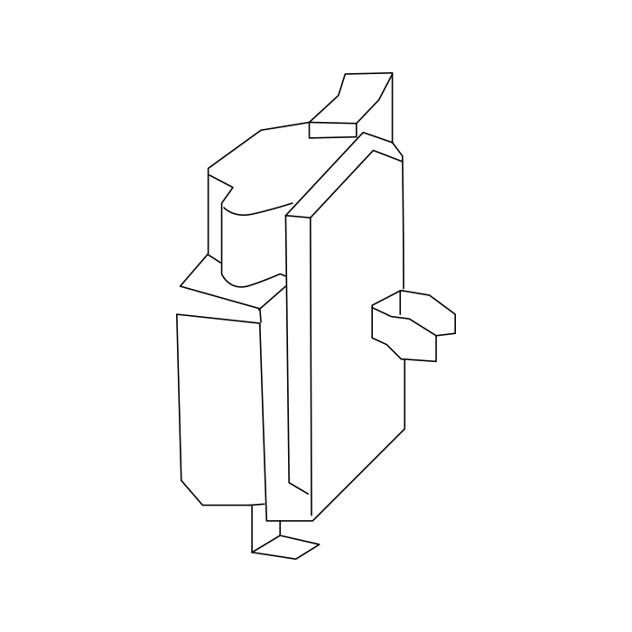 Genuine Maxus C00435908 Motor-front Mode Servo - technical drawing