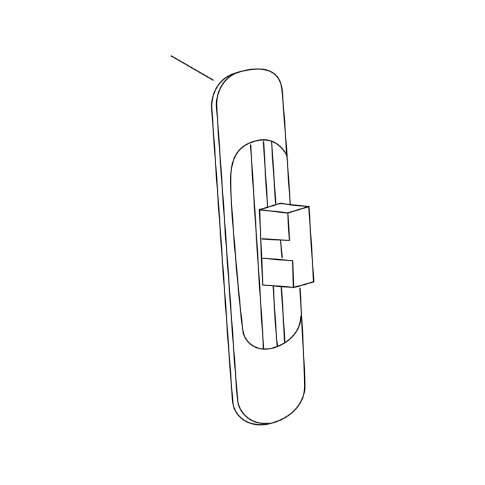Genuine Maxus C00437955 Plate-side Door Contact Switch Contact - technical drawing