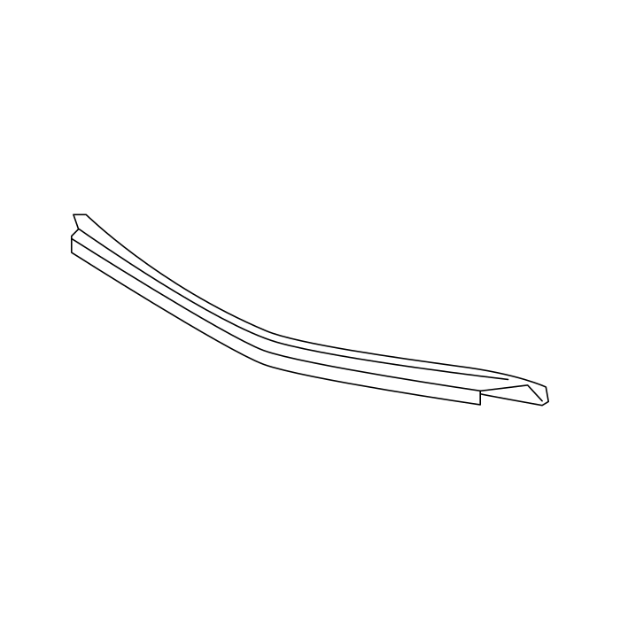 Genuine Maxus C00441067 Trim-rear Side Door Outer Water Cut - technical drawing
