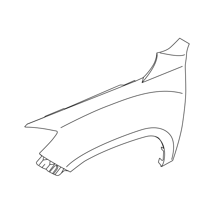 Genuine Maxus C00442701 Section-fender Mount Bracket - technical drawing
