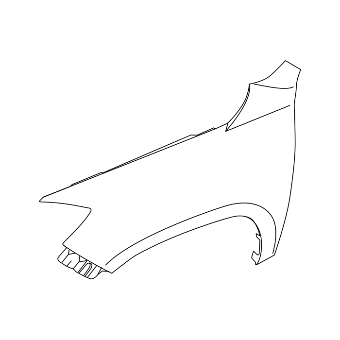 Genuine Maxus C00442704 Section-fender Mount Bracket - technical drawing