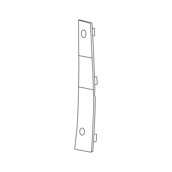 Genuine Maxus C00444546 Plate-rear Door Hinge - technical drawing