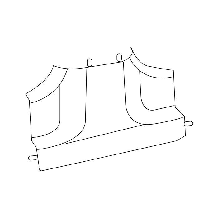 Genuine Maxus C00447676 Plate Assembly-b/pillar Lower Trim - technical drawing