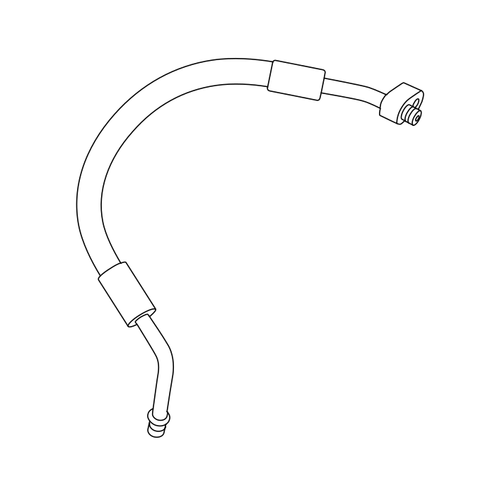 Genuine Maxus C00449942 Tube Assembly-battery Cooling Air Conditioning Intake & Outlet - technical drawing