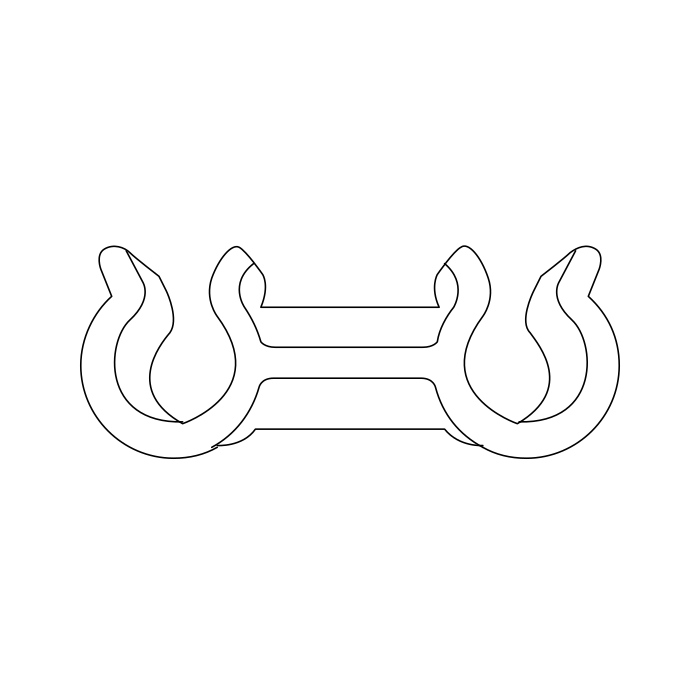 Genuine Maxus C00451027 Clip-brake Pipe Dual I - technical drawing