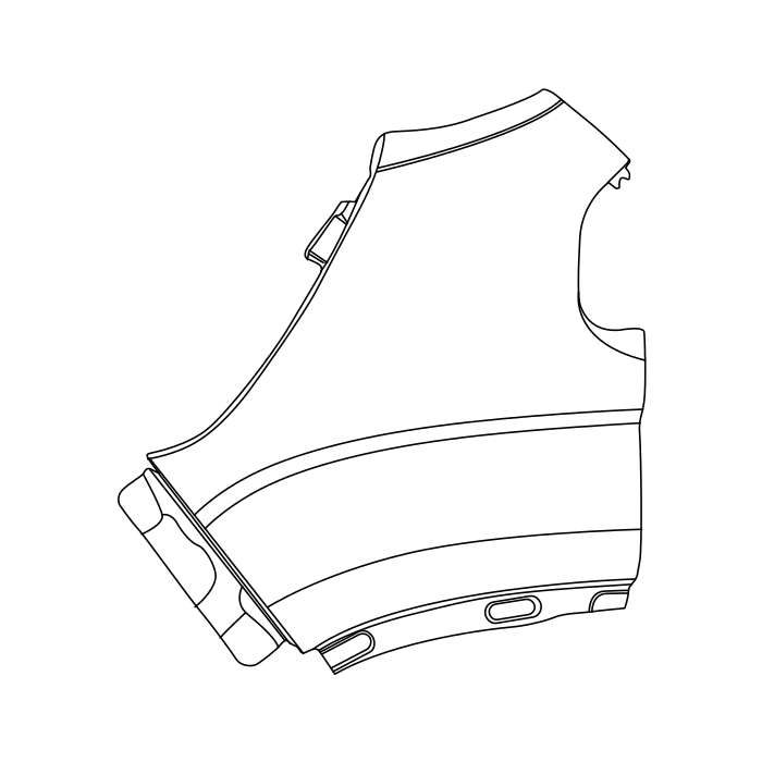 Genuine Maxus C00451167 Panel-fender Assembly - technical drawing