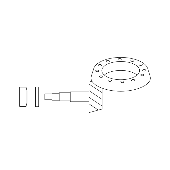 Genuine Maxus C00451776 Rear Hub Bearing Assembly - technical drawing