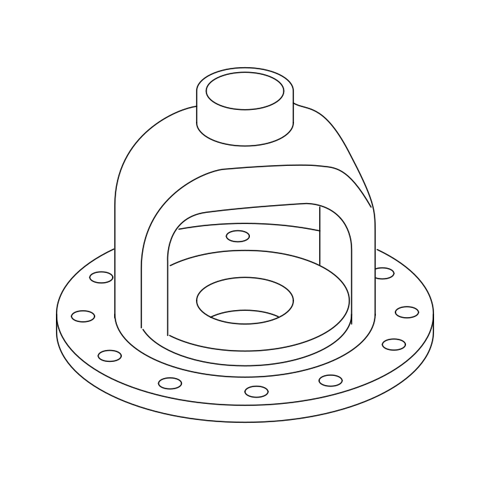 Genuine Maxus C00451777 Hub-rear - technical drawing