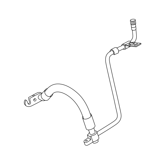 Genuine Maxus C00453210 Pipe Assembly-front Air Conditioning Inlet & Outlet - technical drawing