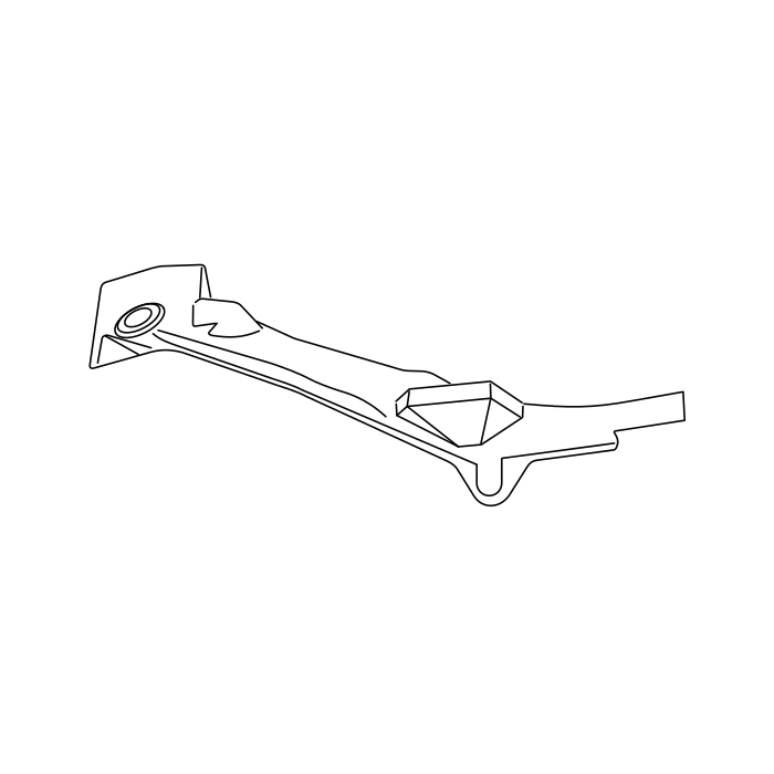 Genuine Maxus C00453477 Crossmember Assembly-headlamp Upper - technical drawing