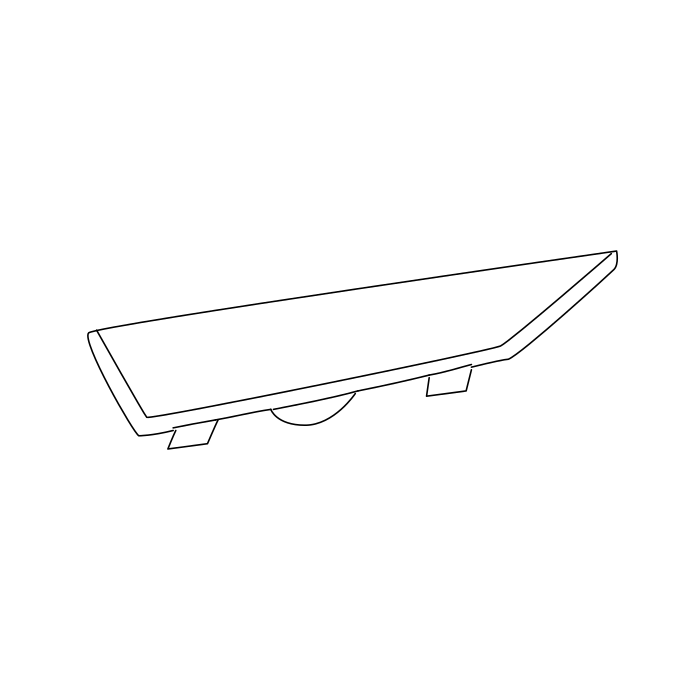 Genuine Maxus C00453907 Cover Assembly-instrument Panel Side Upper Cover - technical drawing