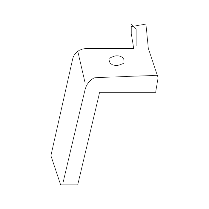 Genuine Maxus C00454417 Bracket-hv Harness Mount - technical drawing