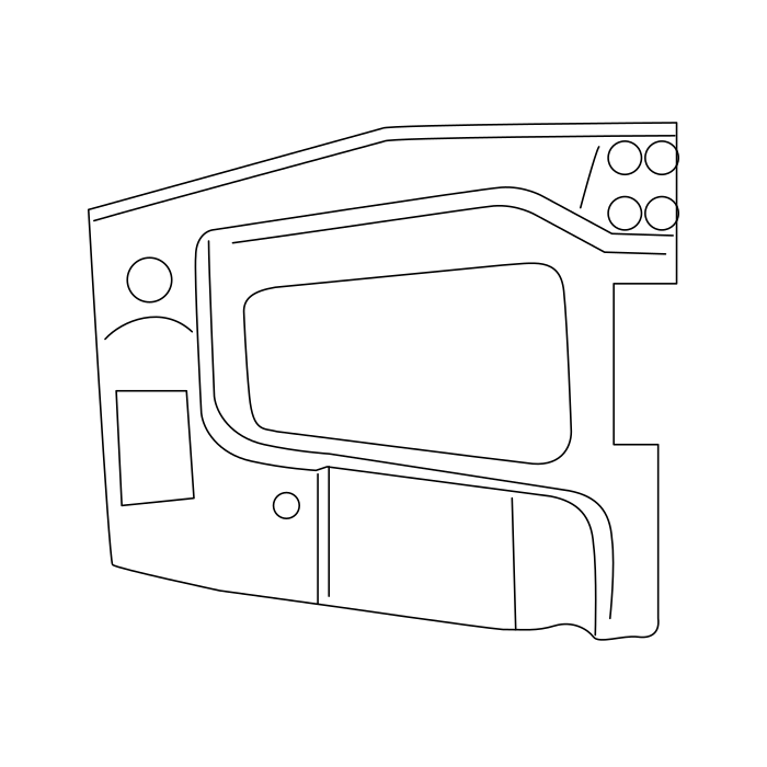 Genuine Maxus C00469170 Plate Assembly-front Side Panel A/pillar Outer - technical drawing