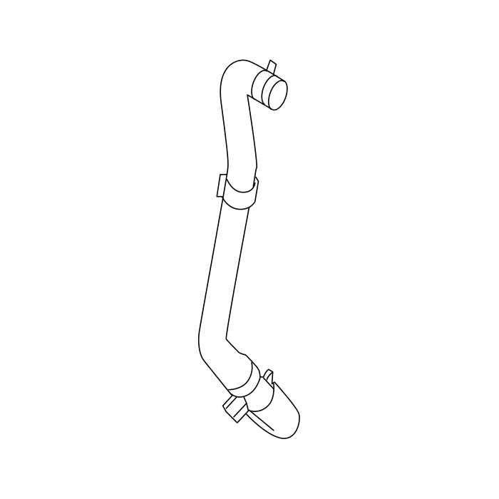 Genuine Maxus C00476474 Hose-ess Water Pump To Battery - technical drawing