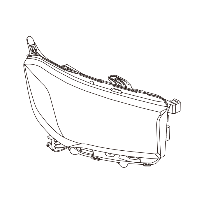 Genuine Maxus C00480076 Headlamp - technical drawing