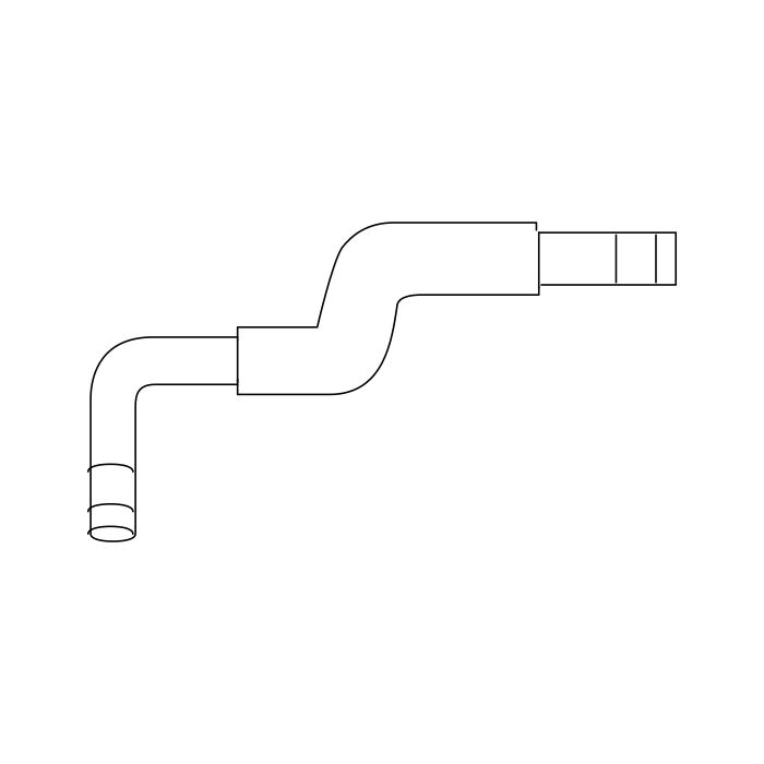 Genuine Maxus C00482023 Hose-motor Control To Motor - technical drawing