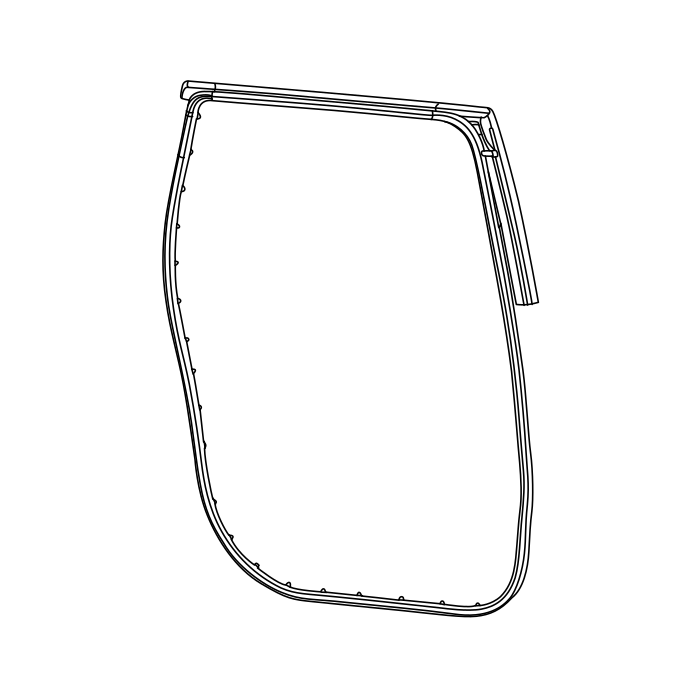 Genuine Maxus C00482603 Sealing Strip-rear Side Door - technical drawing