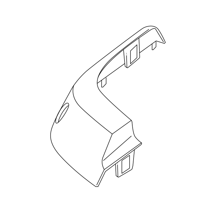 Genuine Maxus C00484044 Panel A-rear Bumper Fascia Side - technical drawing