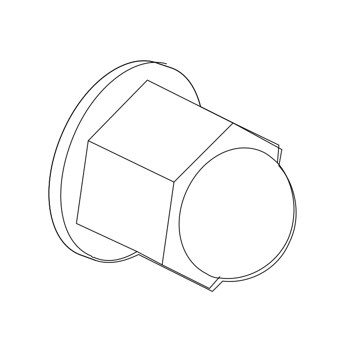 Genuine Maxus C00485164 Nut-sliding Door Lower Guide Cover - technical drawing
