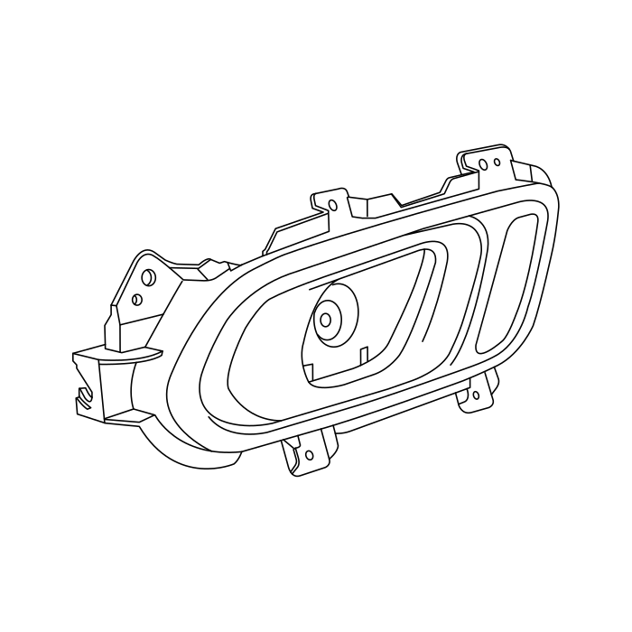 Genuine Maxus C00493674 Panel-front Door Control Trim - technical drawing