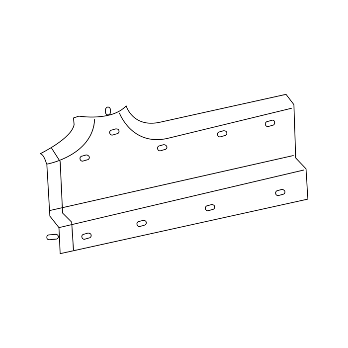 Genuine Maxus C00493691 Plate Assembly-a/pillar Lower Trim - technical drawing