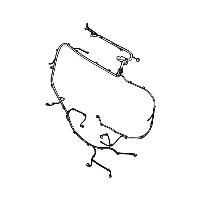 Genuine Maxus C00495787 Harness-sliding Side Door - technical drawing
