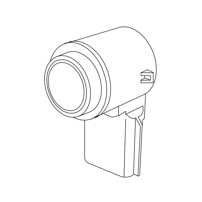 Genuine Maxus C00501127 Bracket-ultrasonic Radar Sensor - technical drawing