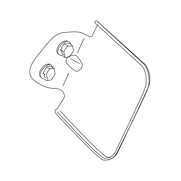Genuine Maxus C00503055 Section-fender Mount Bracket - technical drawing
