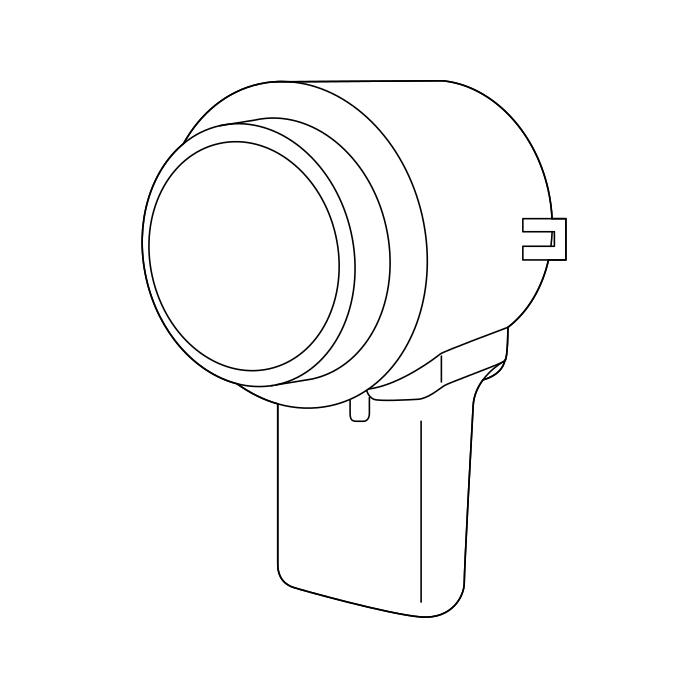 Genuine Maxus C00503715 Sensor-ultrasonic Radar - technical drawing