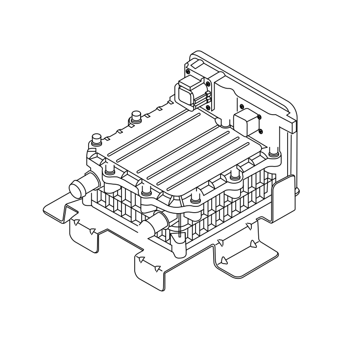 Genuine Maxus C00508371 Water Ptc Assembly - technical drawing