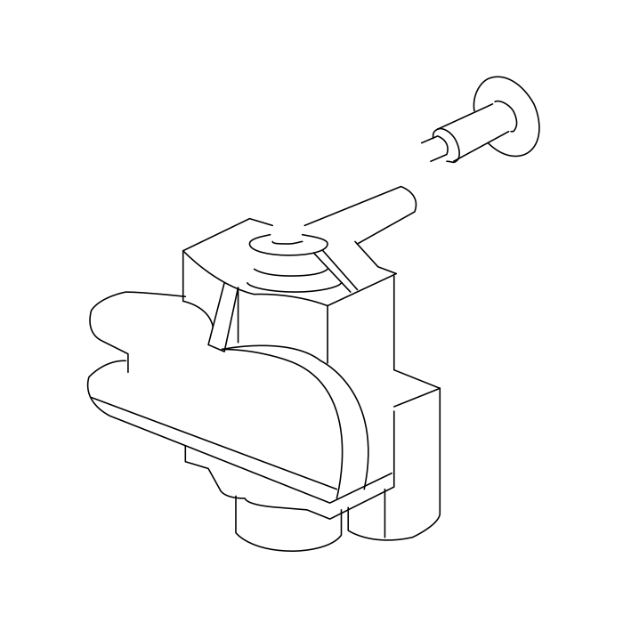 Genuine Maxus C00519028 Valve-exhaust Gas Recirculation Bypass Valve Vacuum - technical drawing