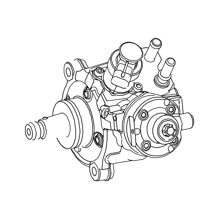 Genuine Maxus C00525877 Pump-high Pressure - technical drawing