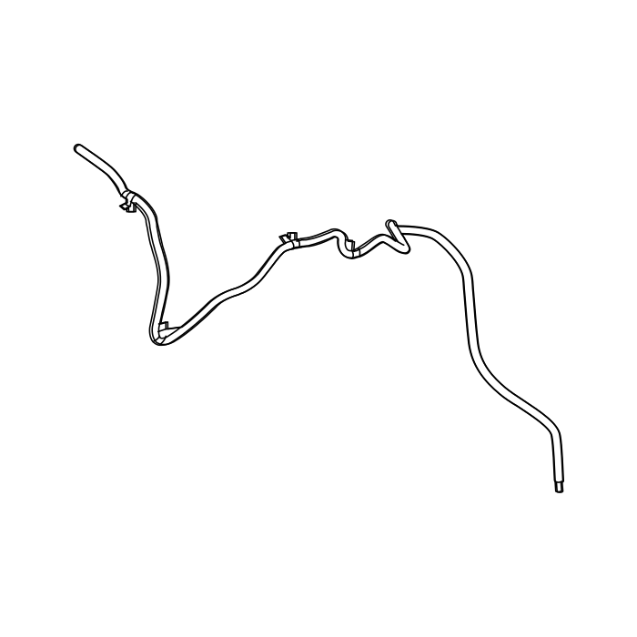 Genuine Maxus C00528041 Hose Assembly-front Solvent - technical drawing