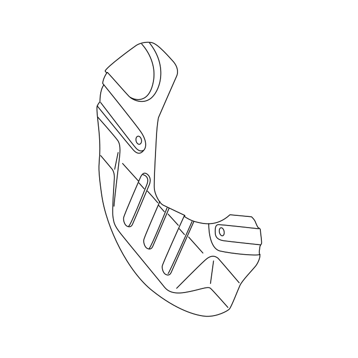 Genuine Maxus C00528426 Mudguard-steering Brake Rotor - technical drawing