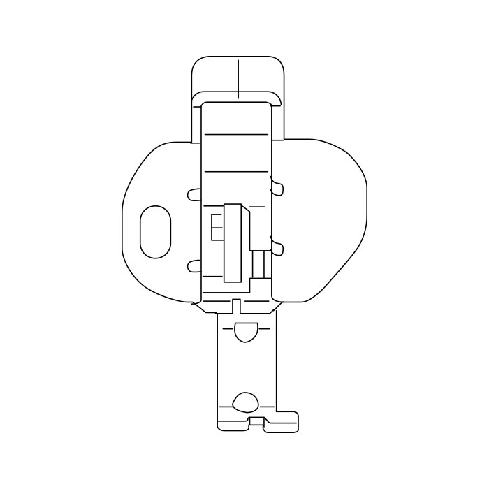 Genuine Maxus C00530850 Latch Assembly-rear Door Upper - technical drawing