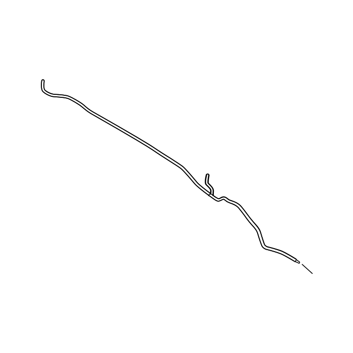 Genuine Maxus C00536171 Hose Assembly-front Solvent - technical drawing
