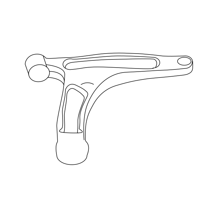 Genuine Maxus C00536667 Arm Assembly-front Suspension Lower - technical drawing