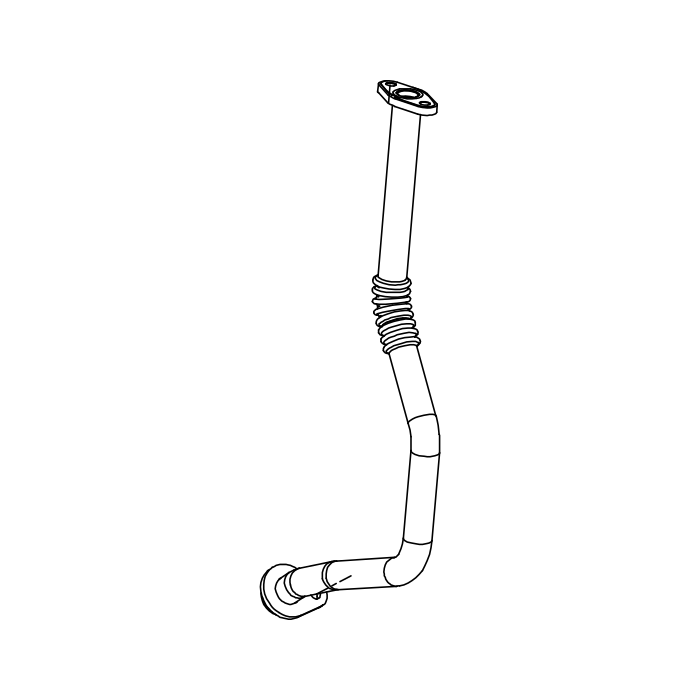 Genuine Maxus C00542187 Pipe Assembly-turbocharger Oil Return - technical drawing
