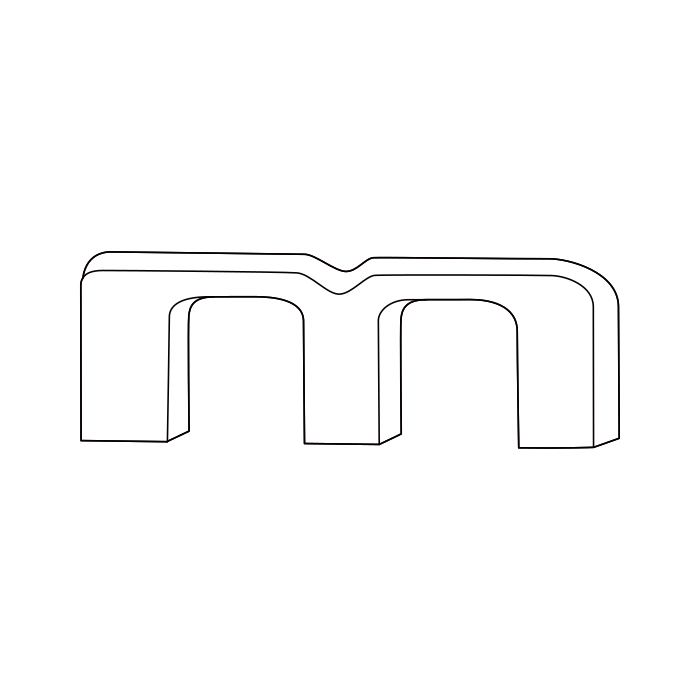 Genuine Maxus C00555158 Mount-front Logo - technical drawing