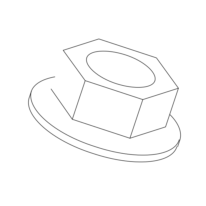Genuine Maxus C00563102 Nut-battery Management System Slave Plate To Cmu Mounting Bracket - technical drawing