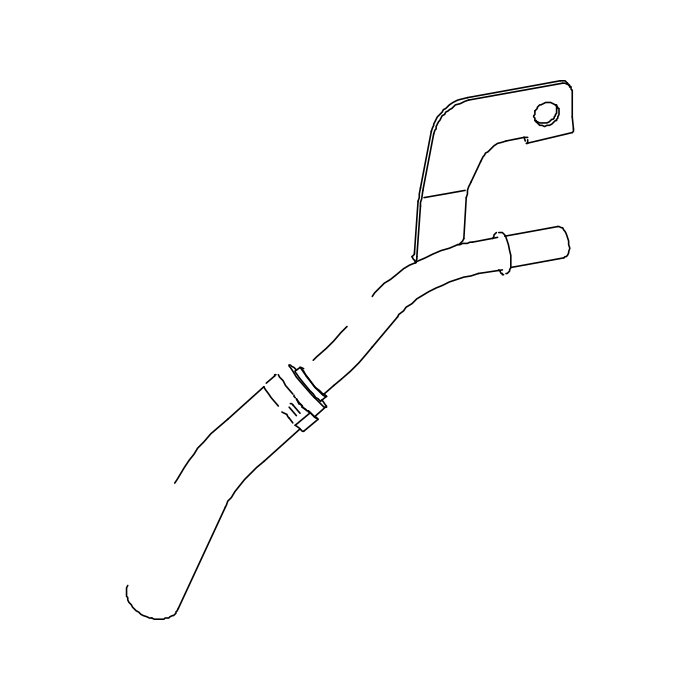 Genuine Maxus C00566873 Hose Assembly-fuel Return - technical drawing