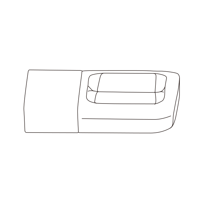 Genuine Maxus C00568752 Trim Assy-second Row 60% Cushion Leather - technical drawing