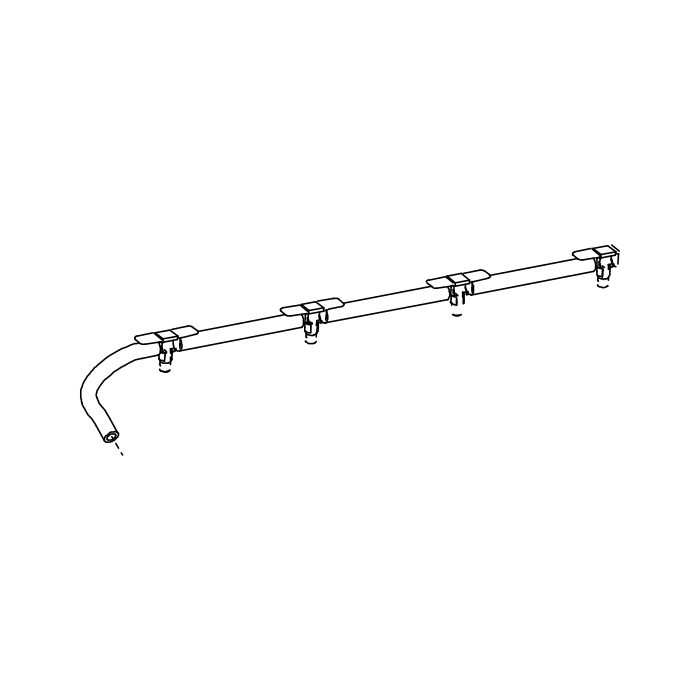 Genuine Maxus C00570061 High Pressure Fuel Line-injector - technical drawing