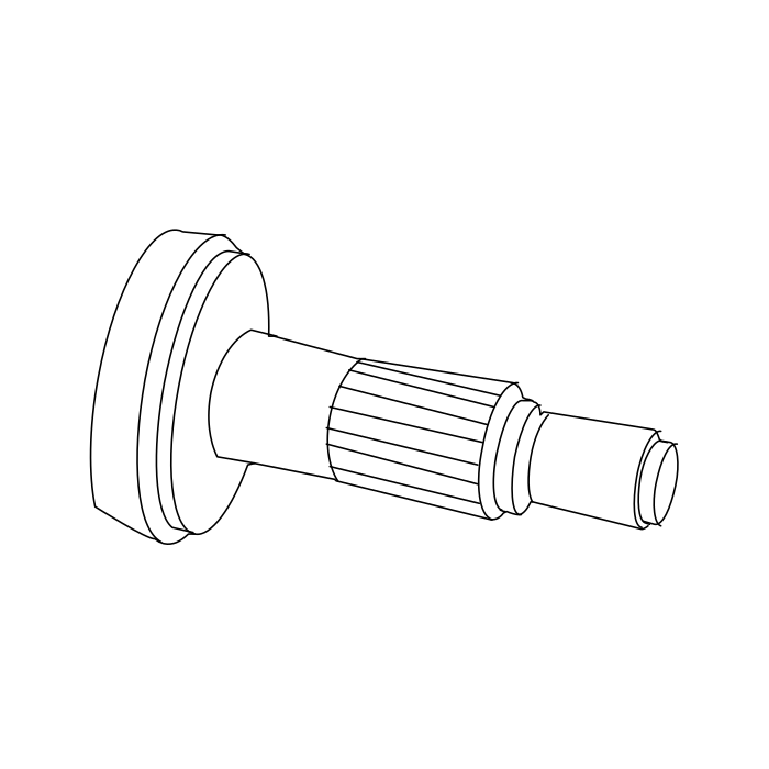 Genuine Maxus C00577465 Stub Shaft-front Hub - technical drawing
